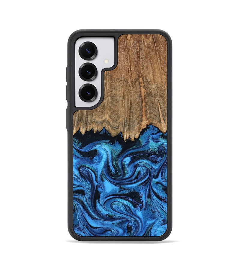 Galaxy S25 Wood Phone Case - Patrice (Blue, 799010)