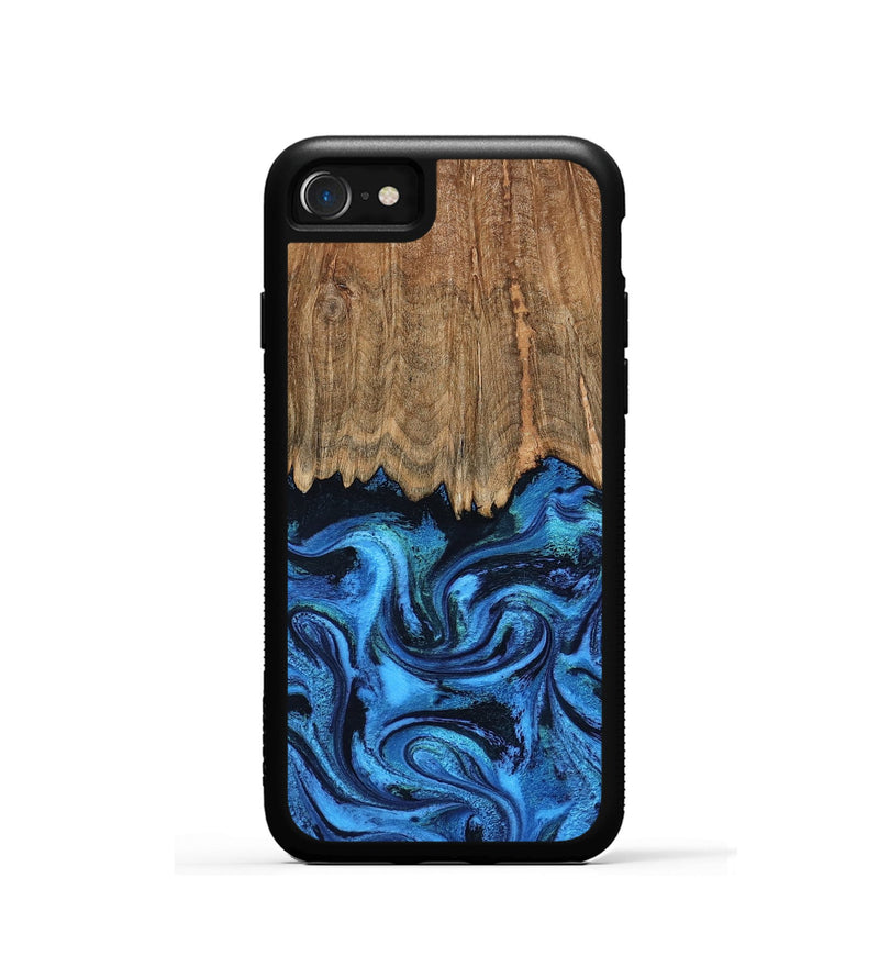 iPhone SE Wood Phone Case - Patrice (Blue, 799010)