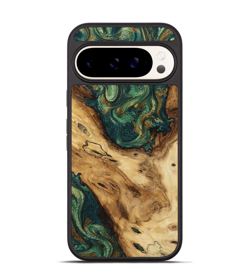 Pixel 9 Pro Wood Phone Case - Devonta (Green, 799013)