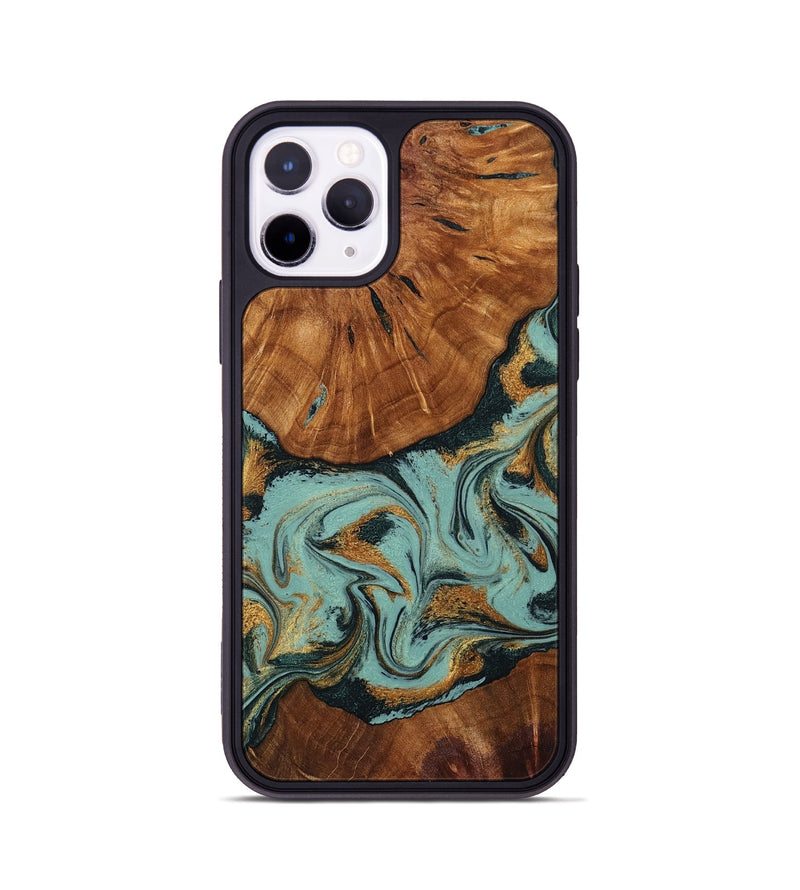 iPhone 11 Pro Wood Phone Case - Harland (Green, 799015)