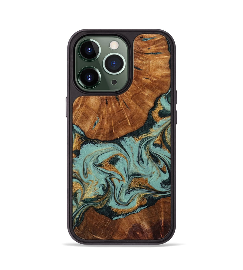 iPhone 13 Pro Wood Phone Case - Harland (Green, 799015)