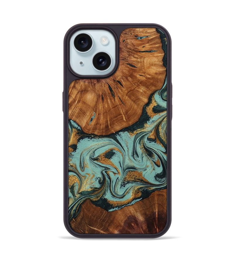 iPhone 15 Wood Phone Case - Harland (Green, 799015)