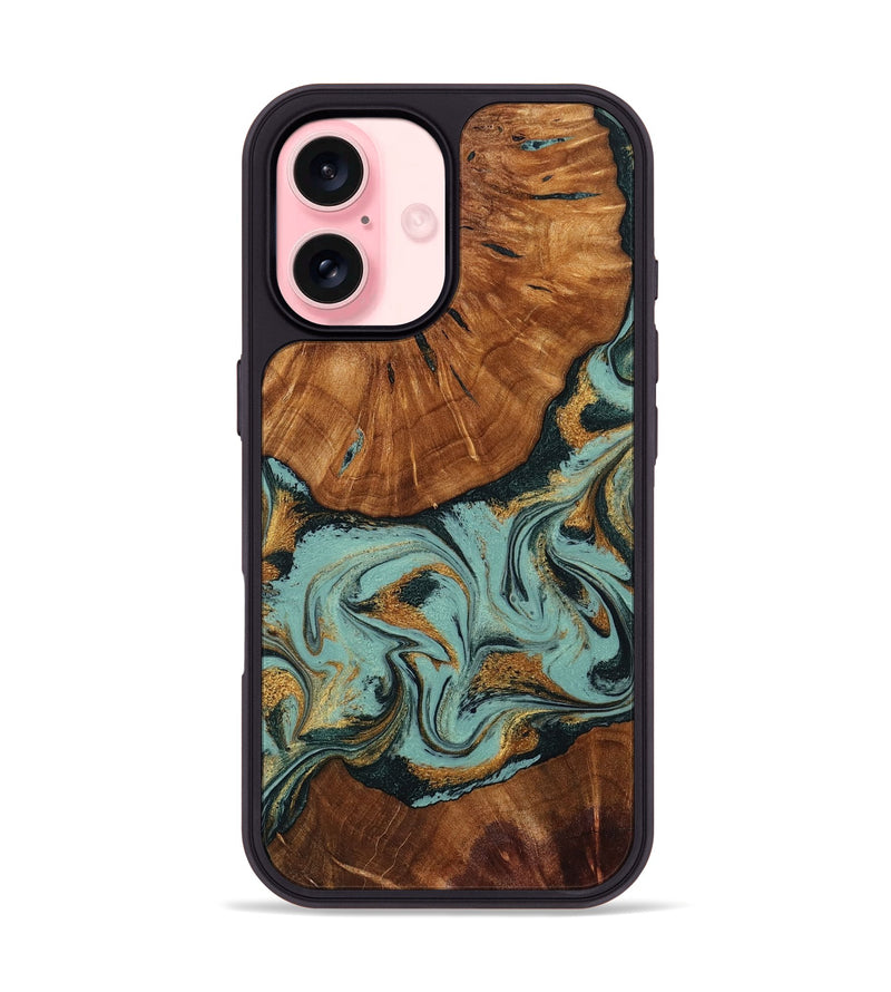 iPhone 16 Wood Phone Case - Harland (Green, 799015)
