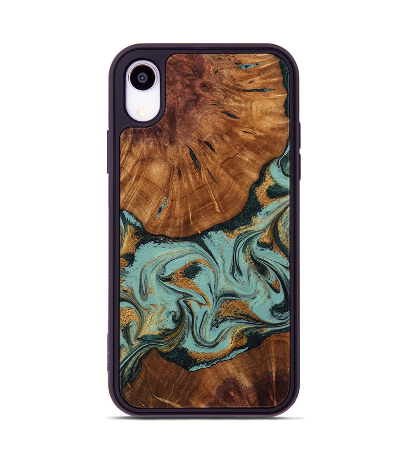 iPhone Xr Wood Phone Case - Harland (Green, 799015)
