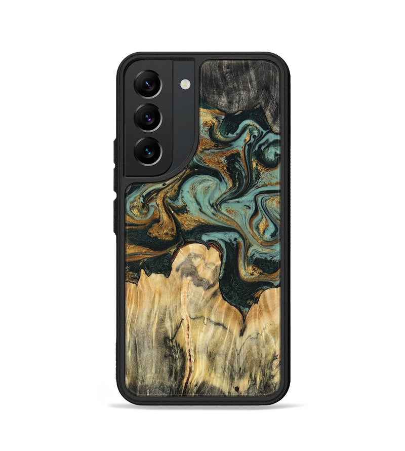 Galaxy S22 Wood Phone Case - Vikki (Green, 799017)