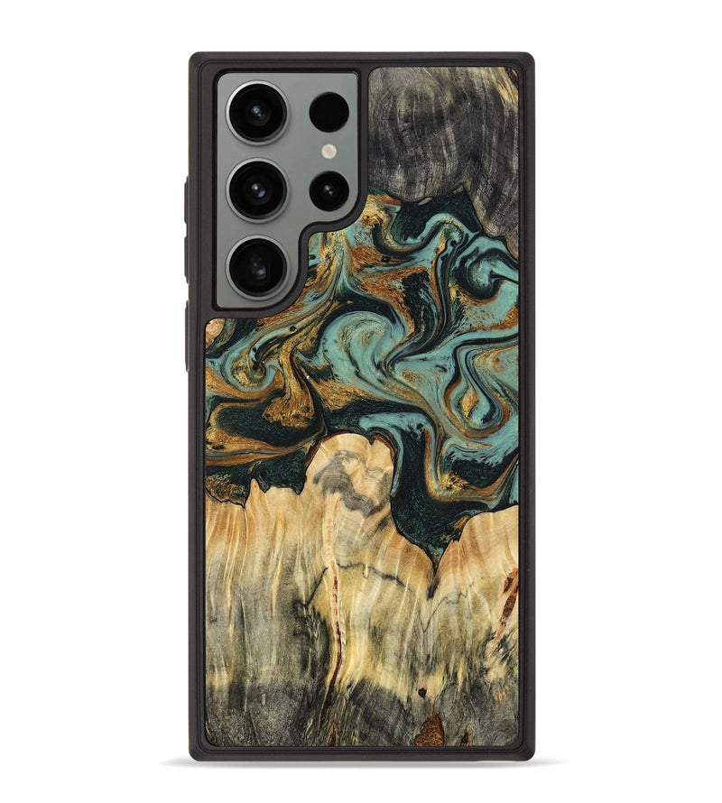 Galaxy S23 Ultra Wood Phone Case - Vikki (Green, 799017)