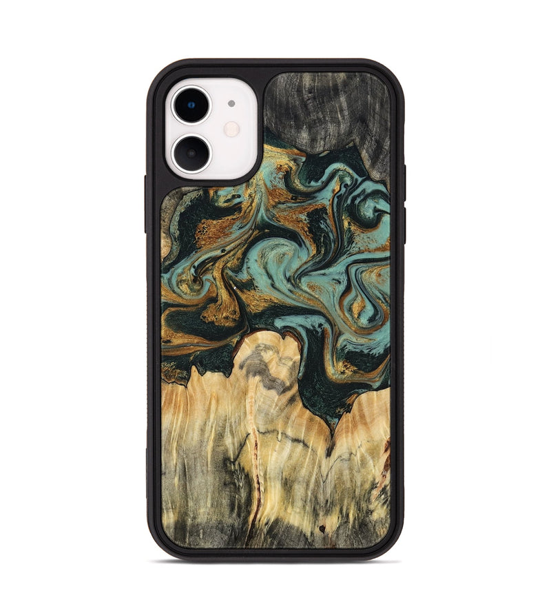 iPhone 11 Wood Phone Case - Vikki (Green, 799017)