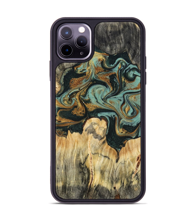 iPhone 11 Pro Max Wood Phone Case - Vikki (Green, 799017)
