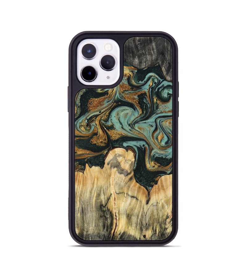 iPhone 11 Pro Wood Phone Case - Vikki (Green, 799017)