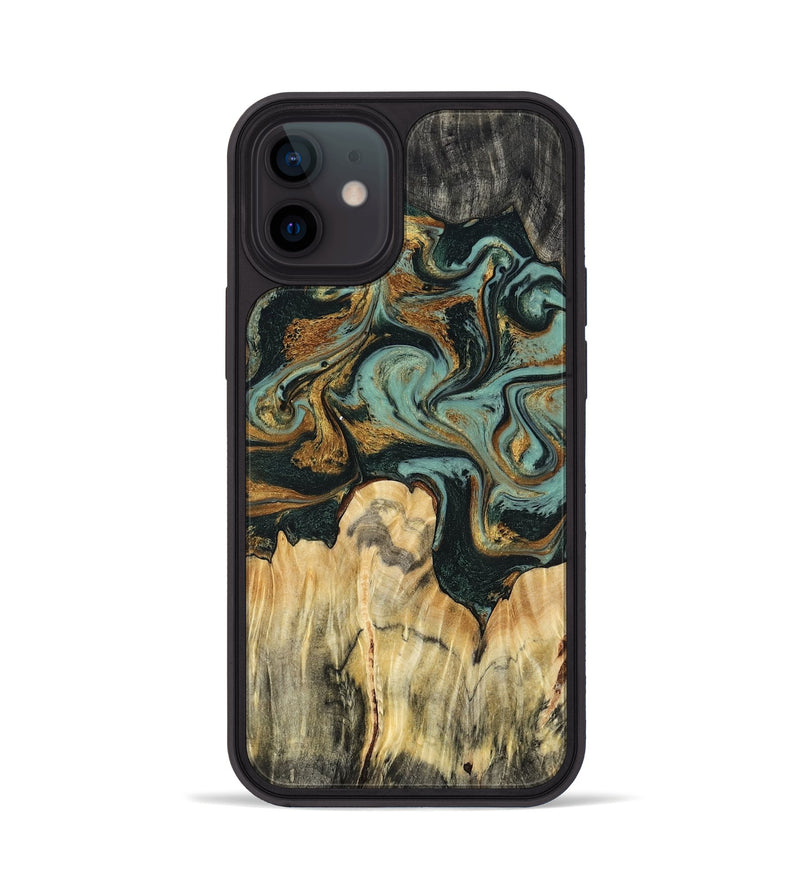 iPhone 12 Wood Phone Case - Vikki (Green, 799017)