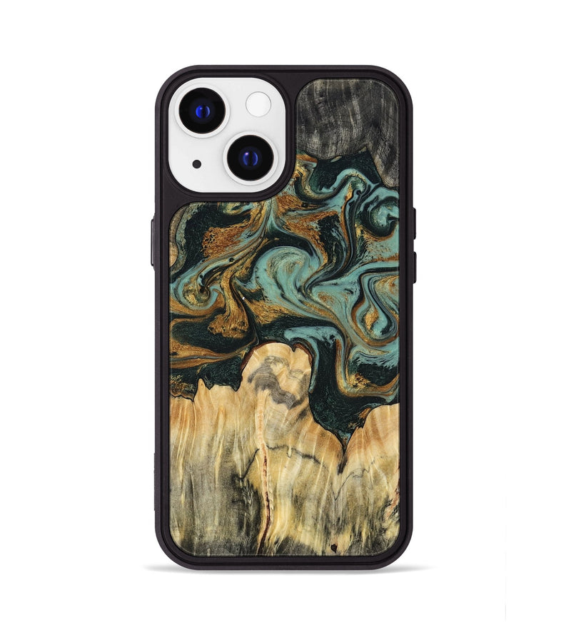 iPhone 13 Wood Phone Case - Vikki (Green, 799017)