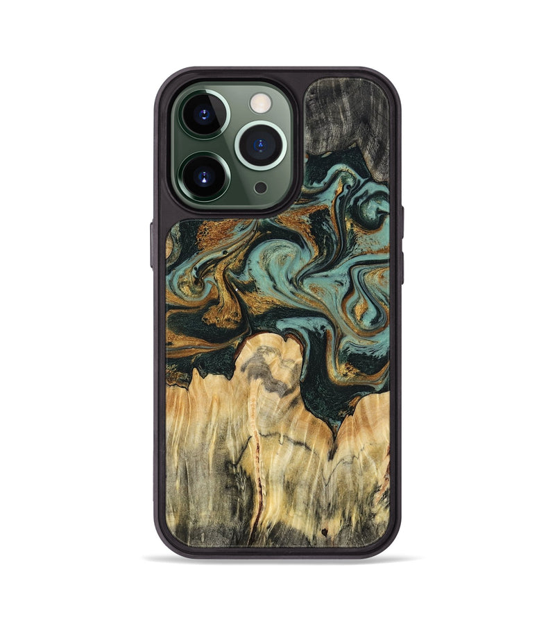 iPhone 13 Pro Wood Phone Case - Vikki (Green, 799017)
