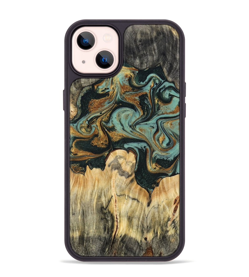 iPhone 14 Plus Wood Phone Case - Vikki (Green, 799017)