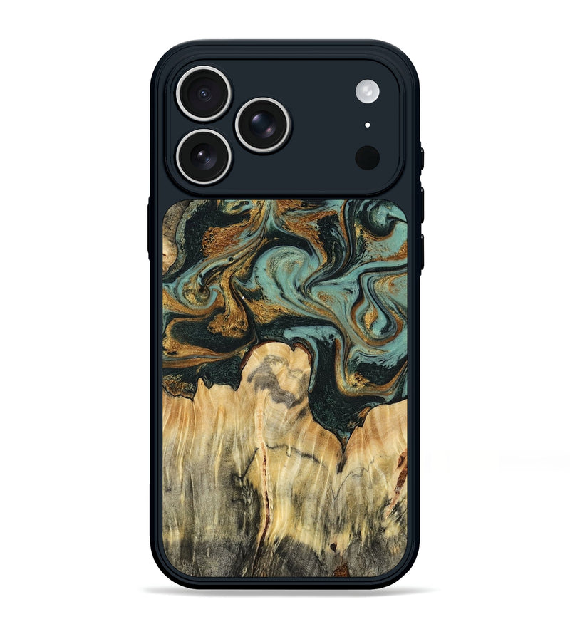 iPhone 17 Pro Max Wood Phone Case - Vikki (Green, 799017)