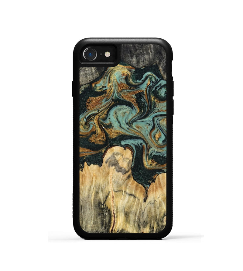 iPhone SE Wood Phone Case - Vikki (Green, 799017)