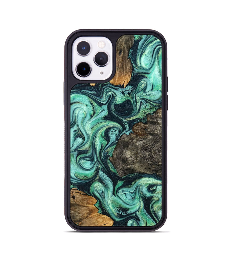 iPhone 11 Pro Wood Phone Case - Luther (Green, 799018)