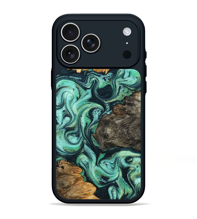 iPhone 17 Pro Max Wood Phone Case - Luther (Green, 799018)