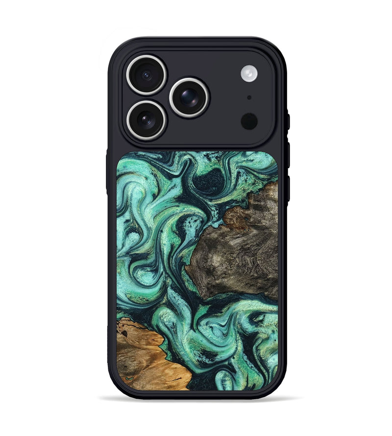 iPhone 17 Pro Wood Phone Case - Luther (Green, 799018)