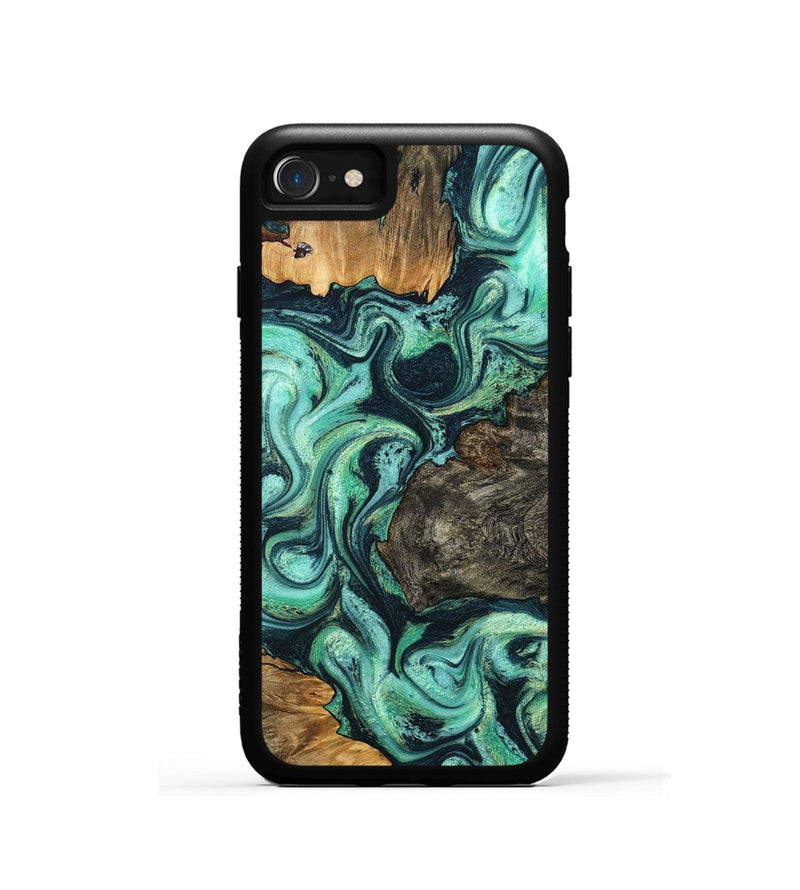 iPhone SE Wood Phone Case - Luther (Green, 799018)