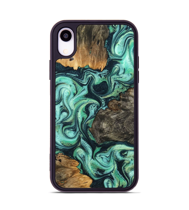 iPhone Xr Wood Phone Case - Luther (Green, 799018)