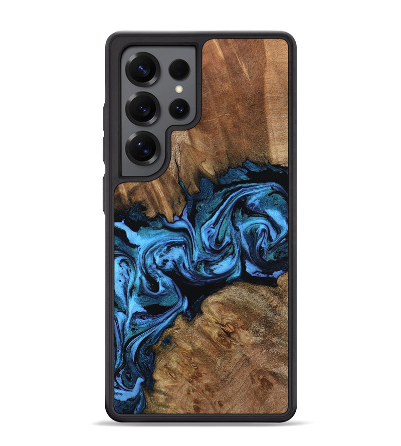 Galaxy S25 Ultra Wood Phone Case - Darian (Blue, 799019)
