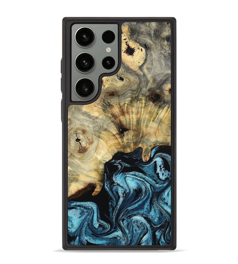 Galaxy S23 Ultra Wood Phone Case - Azul (Blue, 799020)