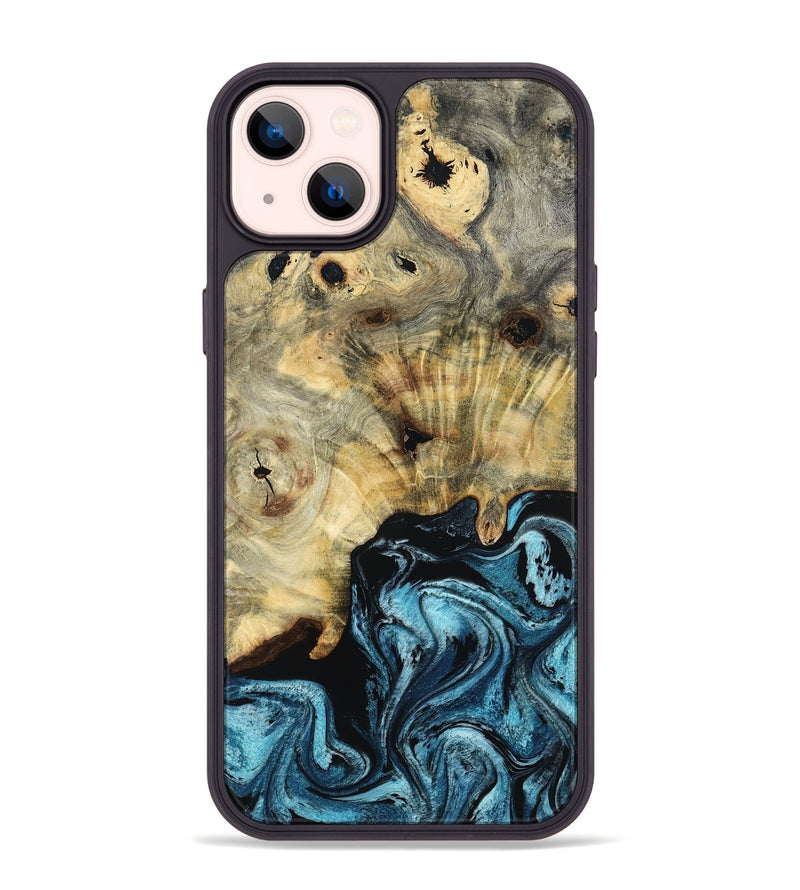 iPhone 14 Plus Wood Phone Case - Azul (Blue, 799020)