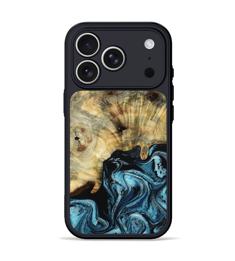 iPhone 17 Pro Wood Phone Case - Azul (Blue, 799020)
