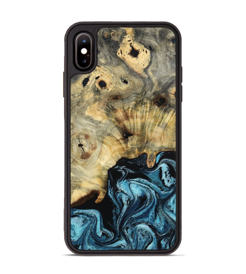 iPhone Xs Max Wood Phone Case - Azul (Blue, 799020)