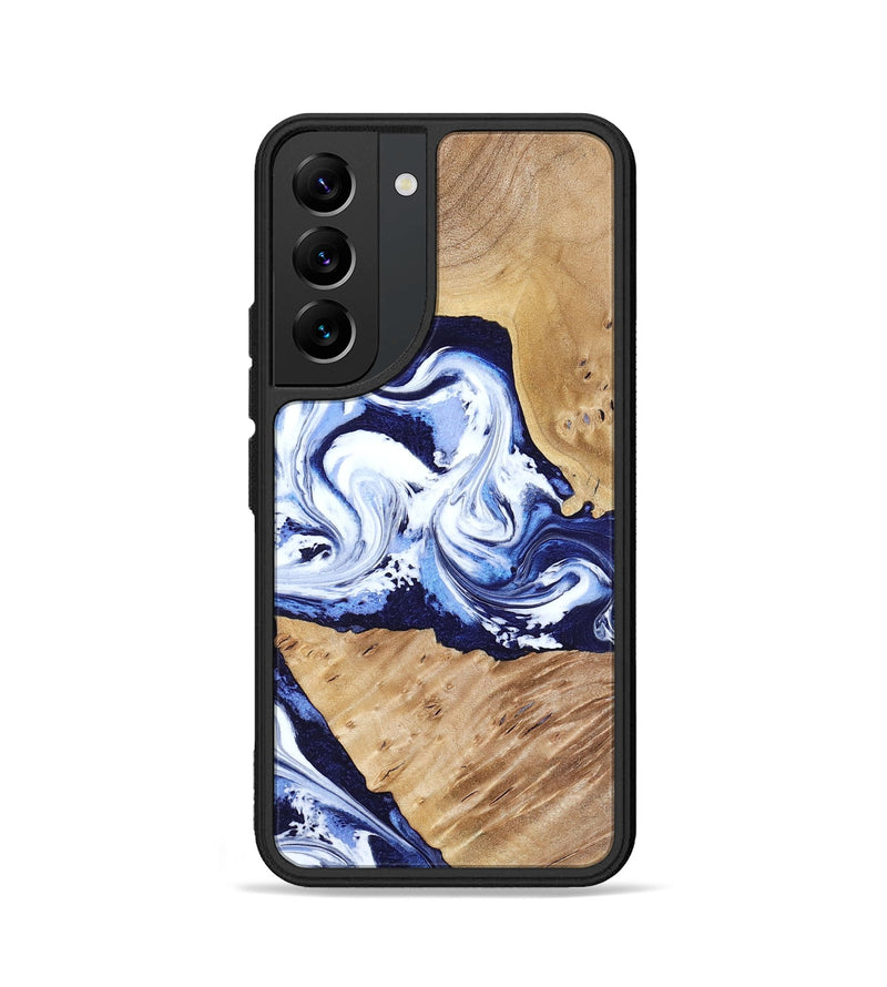 Galaxy S22 Wood Phone Case - Amoura (Blue, 799022)