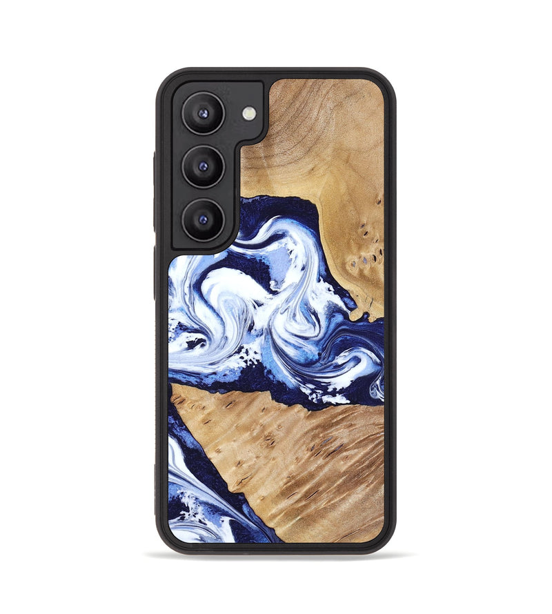 Galaxy S23 Wood Phone Case - Amoura (Blue, 799022)