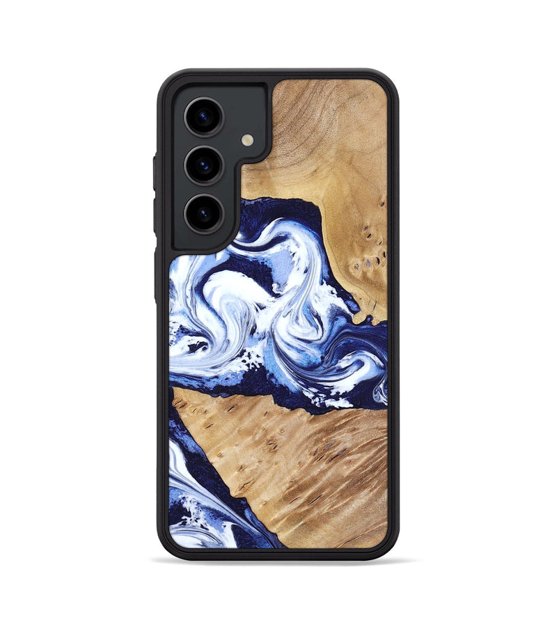 Galaxy S24 Wood Phone Case - Amoura (Blue, 799022)