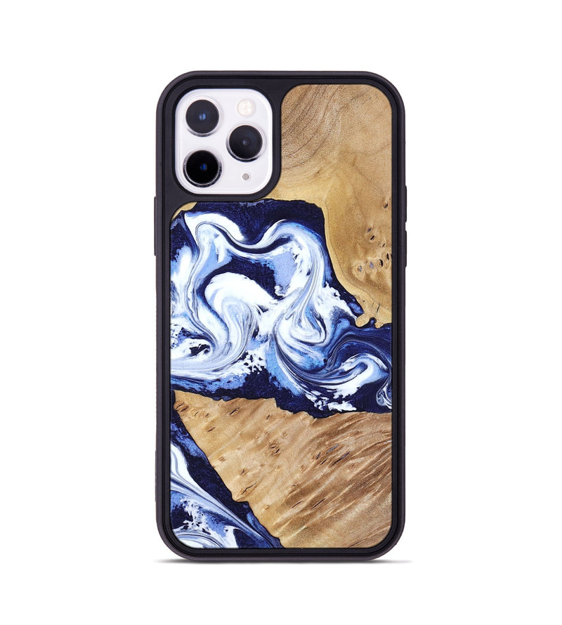 iPhone 11 Pro Wood Phone Case - Amoura (Blue, 799022)