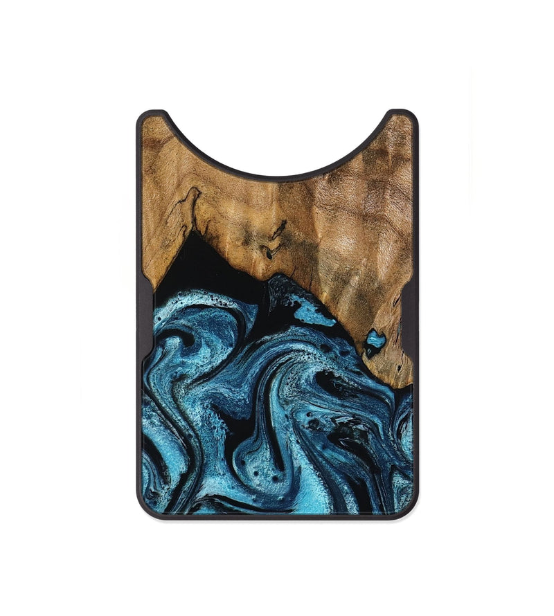 Alloy Wood Wallet - Sharyn (Blue, 799023)