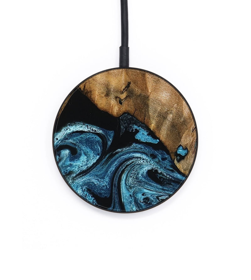 Circle Wood Wireless Charger - Sharyn (Blue, 799023)