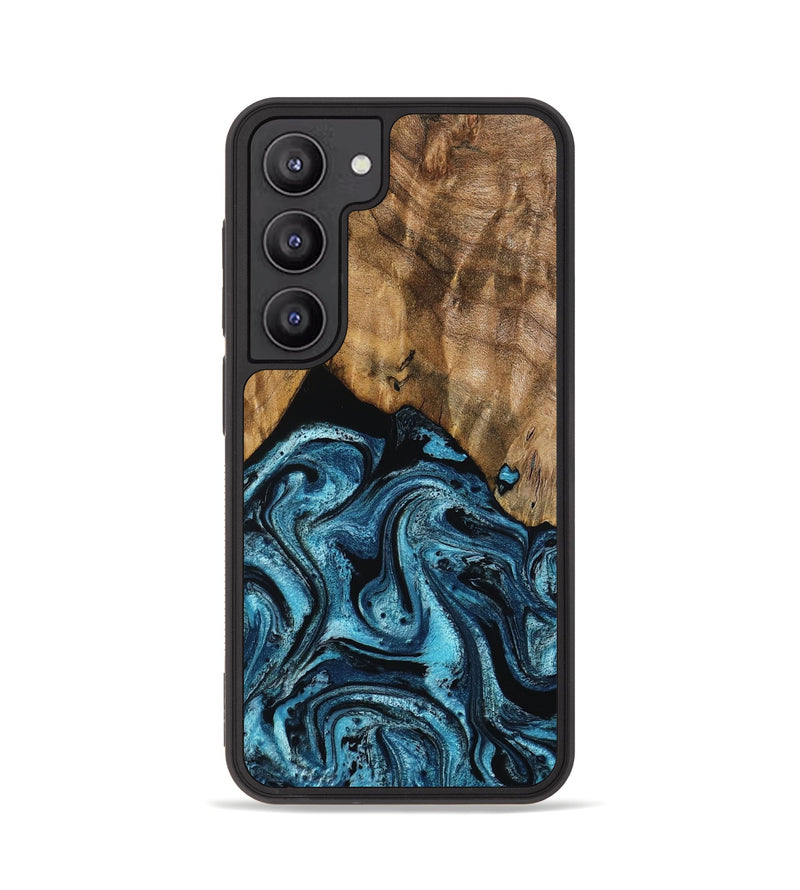 Galaxy S23 Wood Phone Case - Sharyn (Blue, 799023)