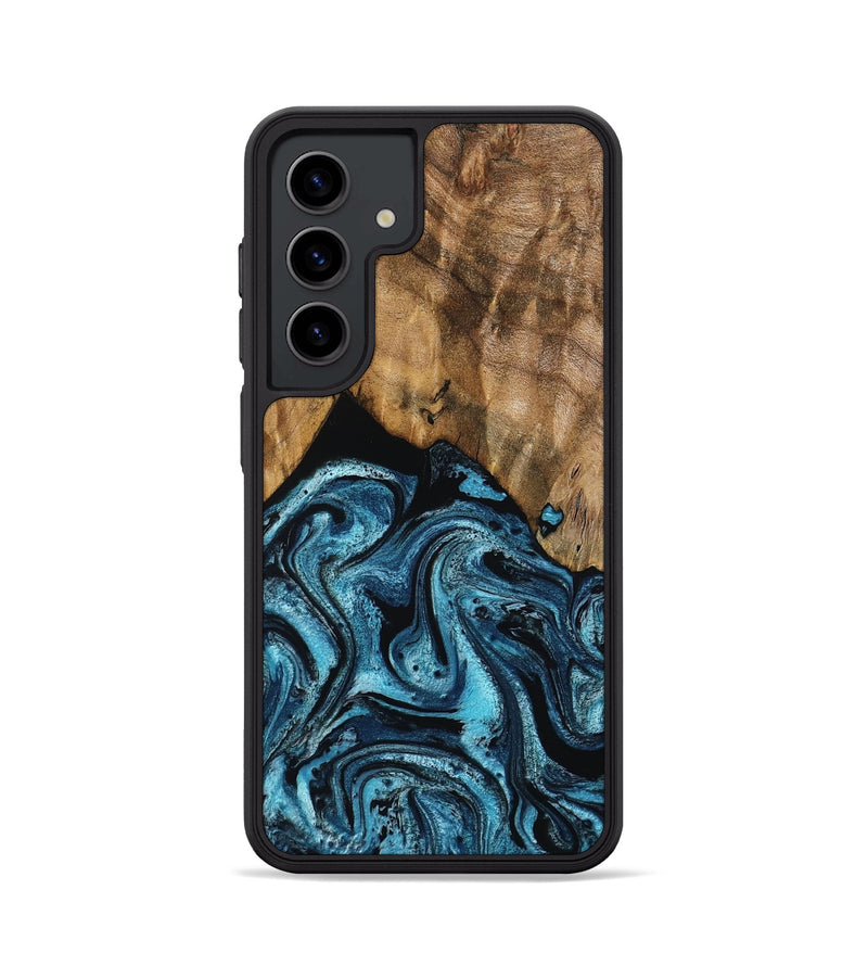 Galaxy S24 Wood Phone Case - Sharyn (Blue, 799023)