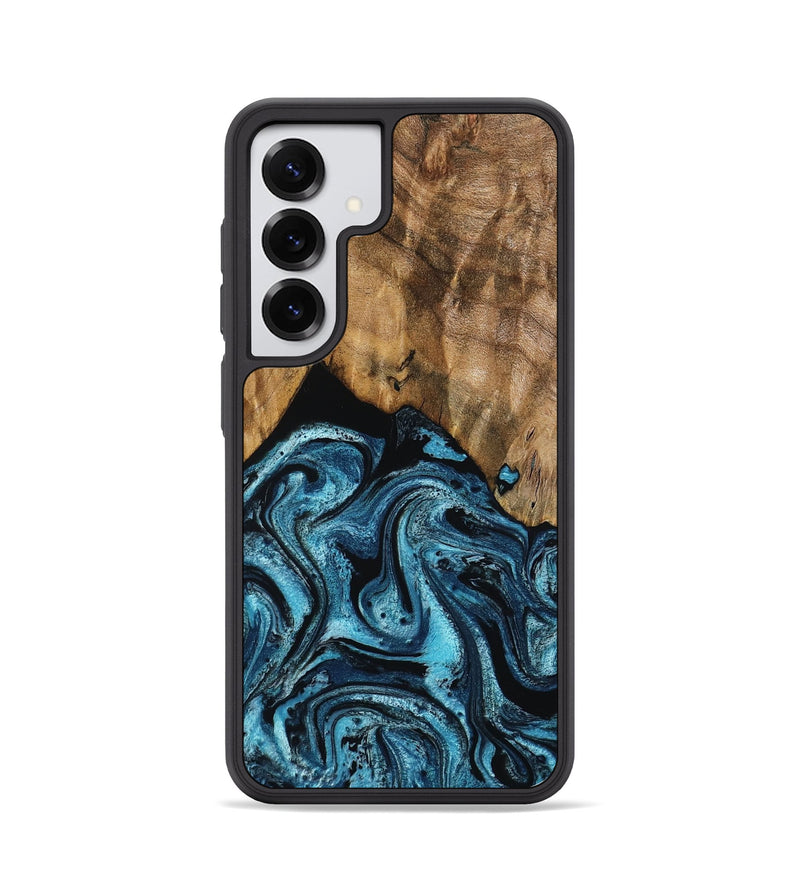 Galaxy S25 Wood Phone Case - Sharyn (Blue, 799023)