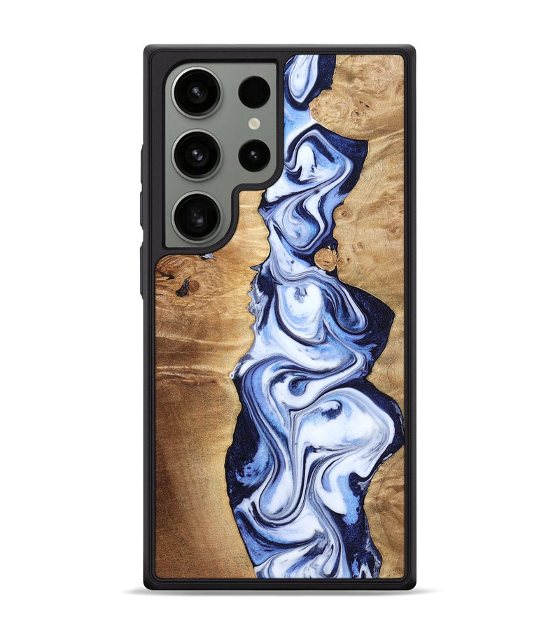 Galaxy S24 Ultra Wood Phone Case - Fannie (Blue, 799024)