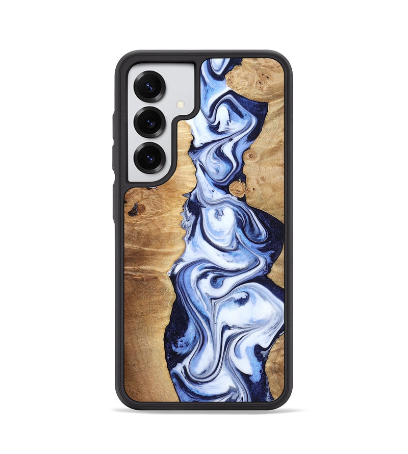 Galaxy S25 Wood Phone Case - Fannie (Blue, 799024)
