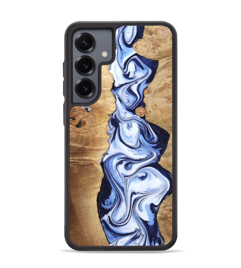 Galaxy S25 Plus Wood Phone Case - Fannie (Blue, 799024)