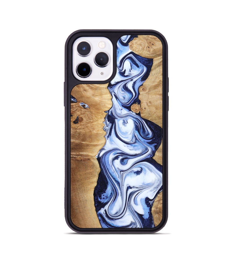 iPhone 11 Pro Wood Phone Case - Fannie (Blue, 799024)
