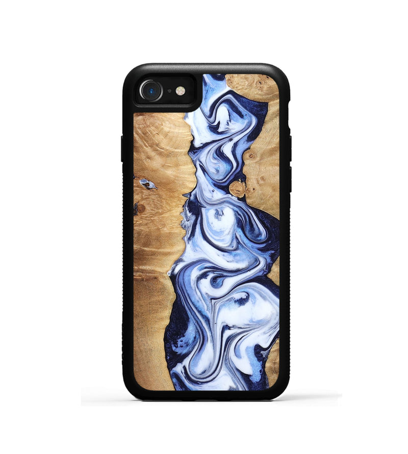 iPhone SE Wood Phone Case - Fannie (Blue, 799024)