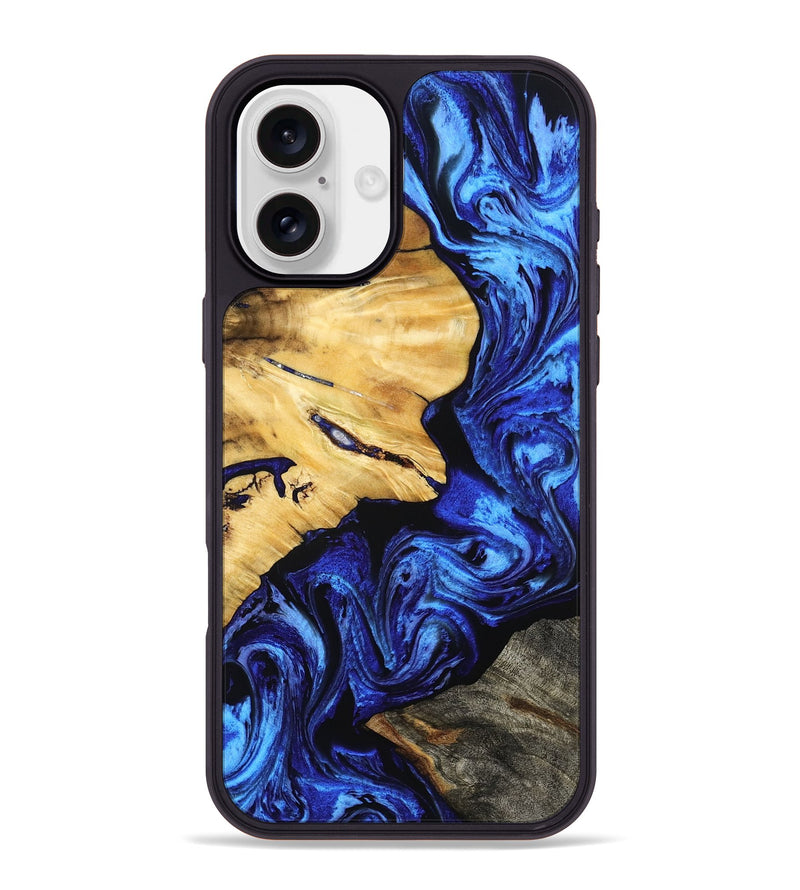 iPhone 16 Plus Wood Phone Case - Kenyon (Blue, 799025)