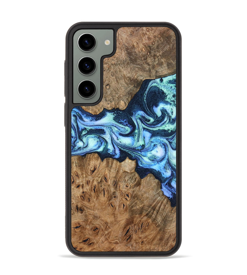 Galaxy S23 Plus Wood Phone Case - Bette (Blue, 799026)