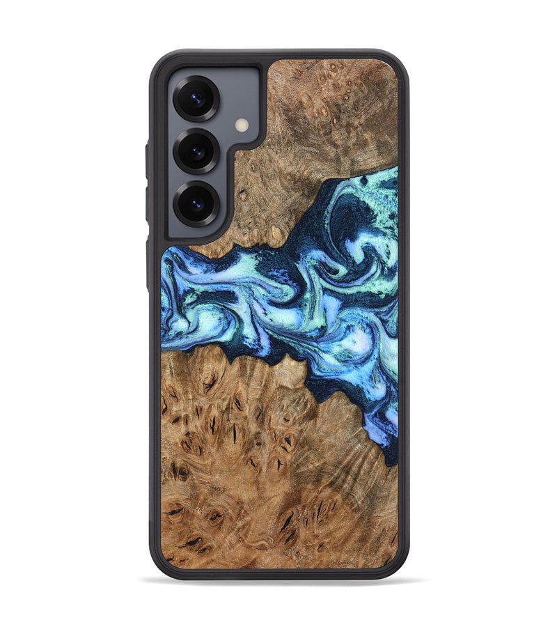 Galaxy S25 Plus Wood Phone Case - Bette (Blue, 799026)