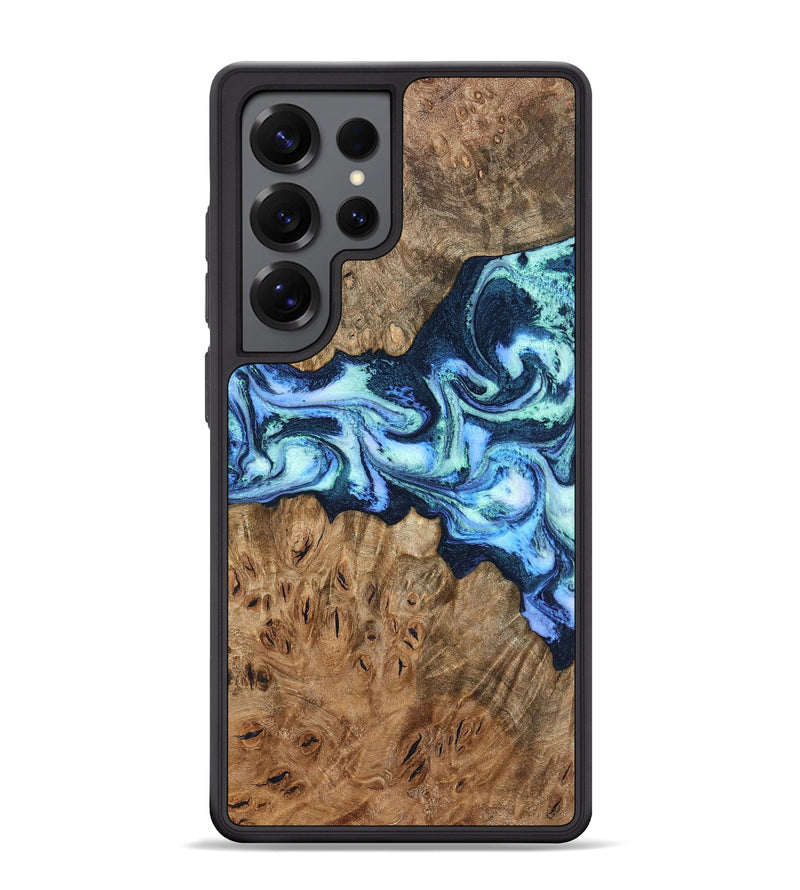 Galaxy S25 Ultra Wood Phone Case - Bette (Blue, 799026)