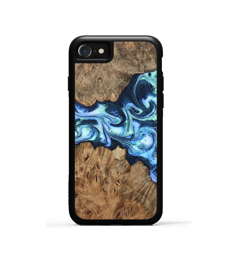 iPhone SE Wood Phone Case - Bette (Blue, 799026)