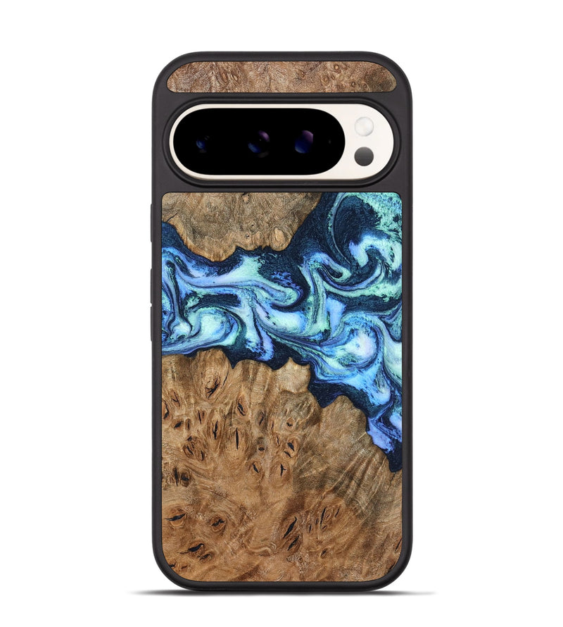 Pixel 9 Pro Wood Phone Case - Bette (Blue, 799026)