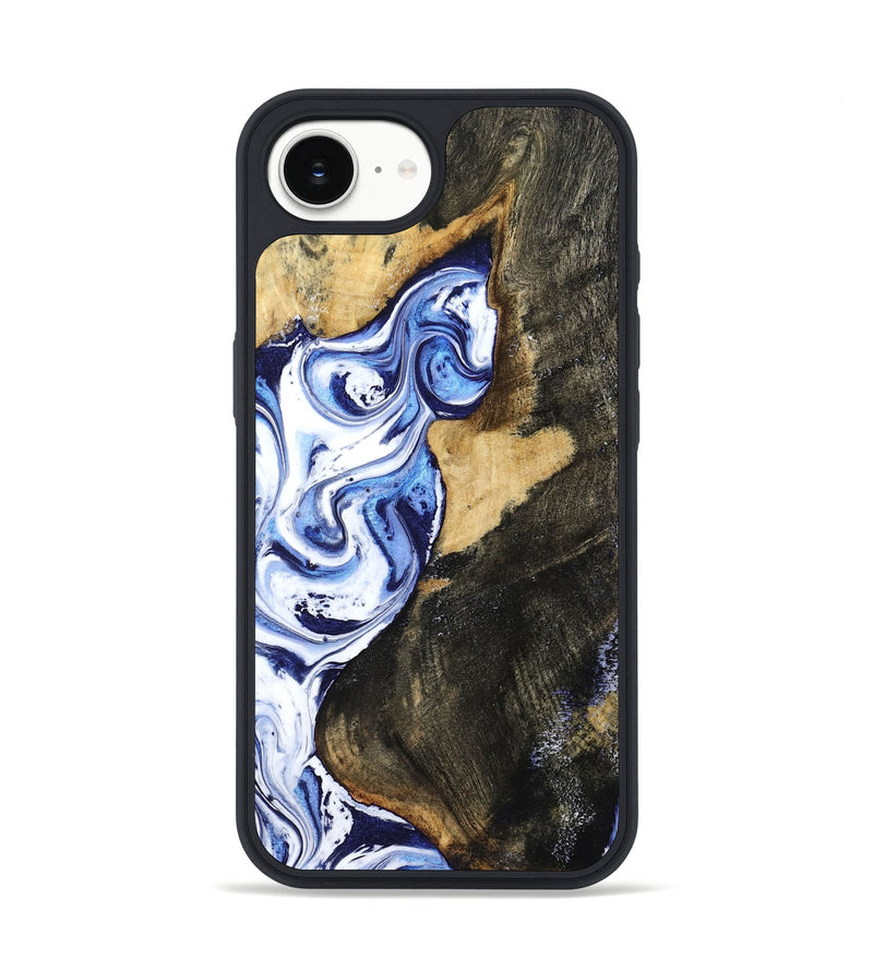 iPhone 16e Wood Phone Case - Kyan (Blue, 799027)